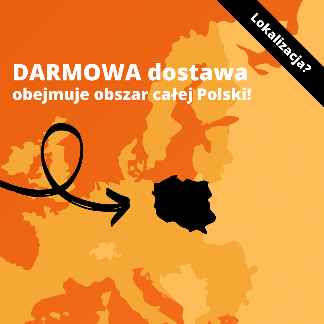 Darmowa dostawa obejmuje obszar całej Polski