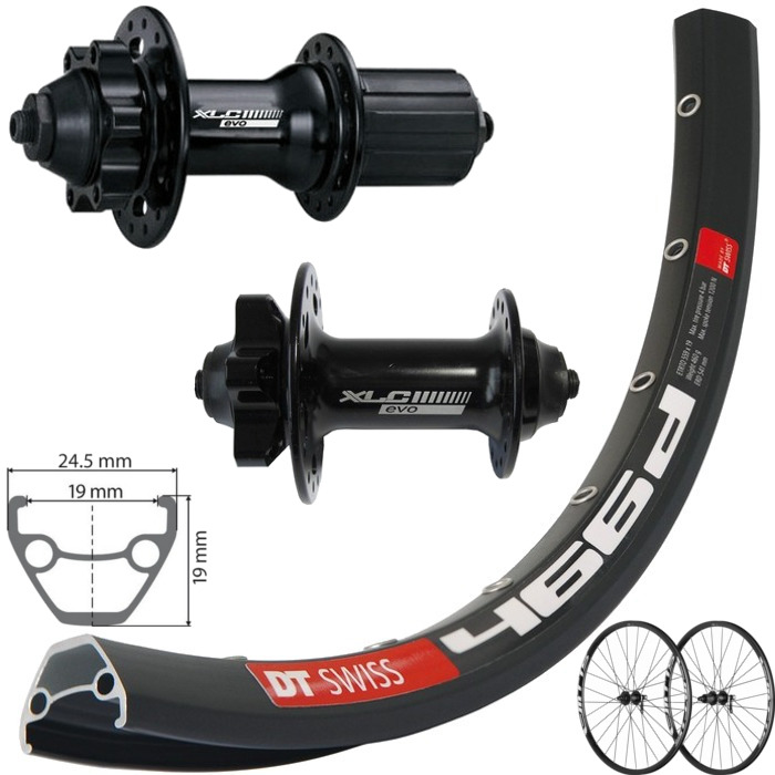 Koła 27.5 Disc DT Swiss 466D XLC Evo czarne - Rowertour.com