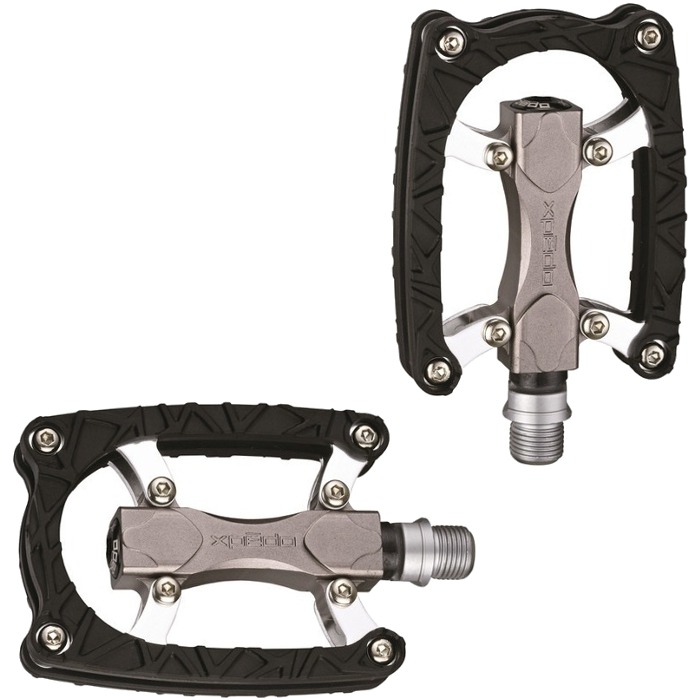 Paire De Pédales XPEDO XCF1AC TRAVERSE 1, Noires, En Aluminium, 9/16", Pour VTT Ou Route