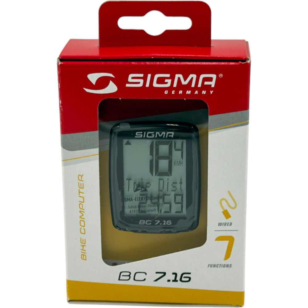Sigma BC 7.16 Licznik rowerowy przewodowy 7 funkcji - Najlepsze Ceny