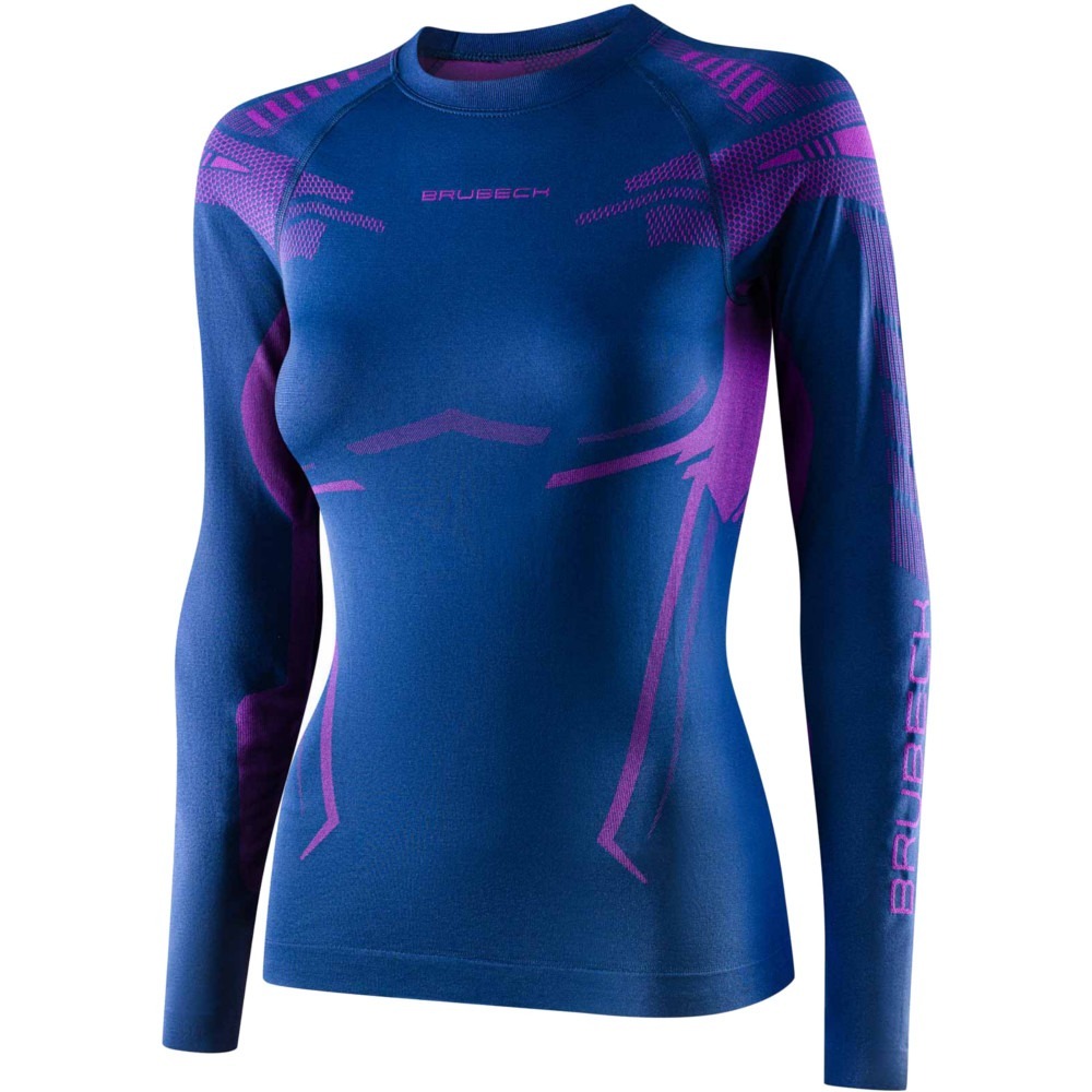 Bluza Termoaktywna Damska Brubeck Dry Fioletowa Rowertour bluza-termoaktywna-damska-brubeck-dry-fioletowa-rowertour