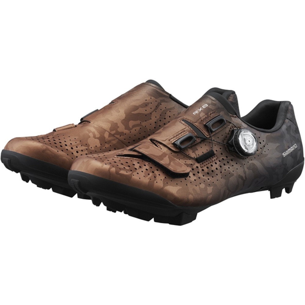 Buty gravelowe Shimano SH-RX800 brązowe - Rowertour.com