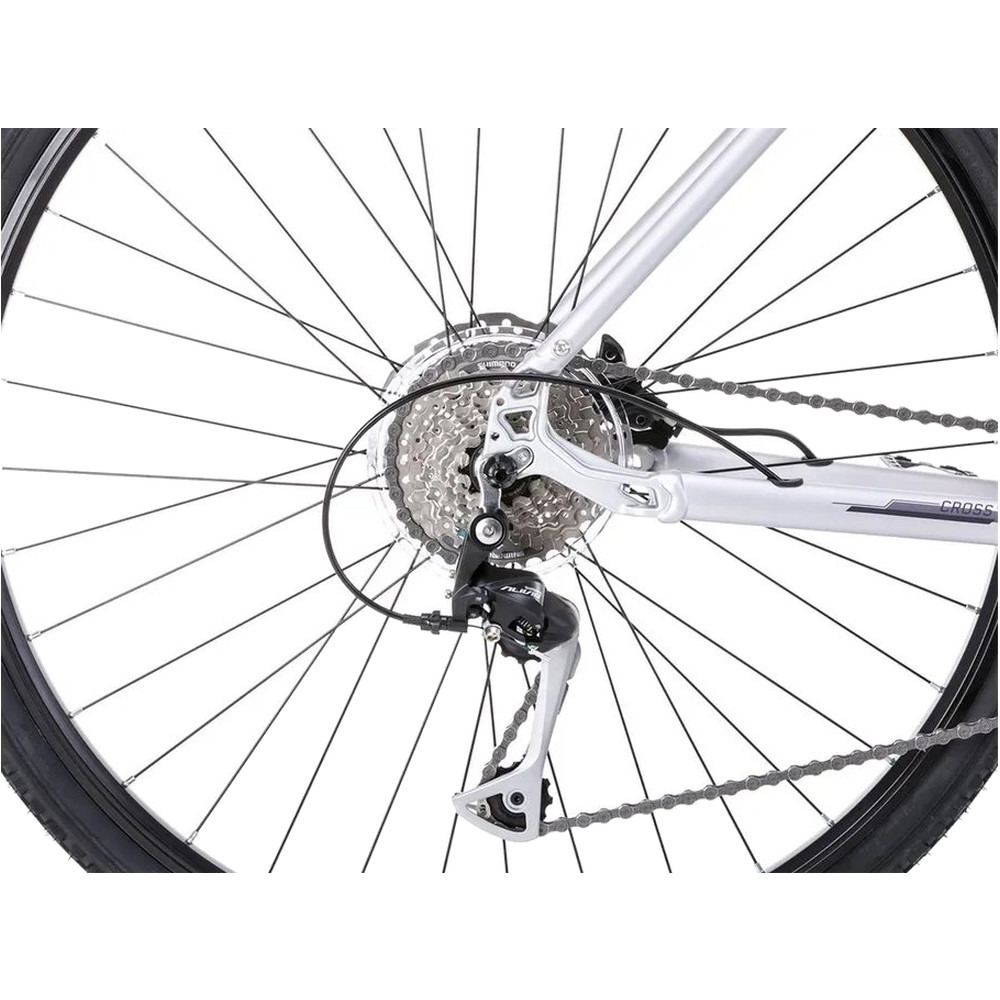 Rower crossowy Romet Orkan 4D srebrnofioletowy