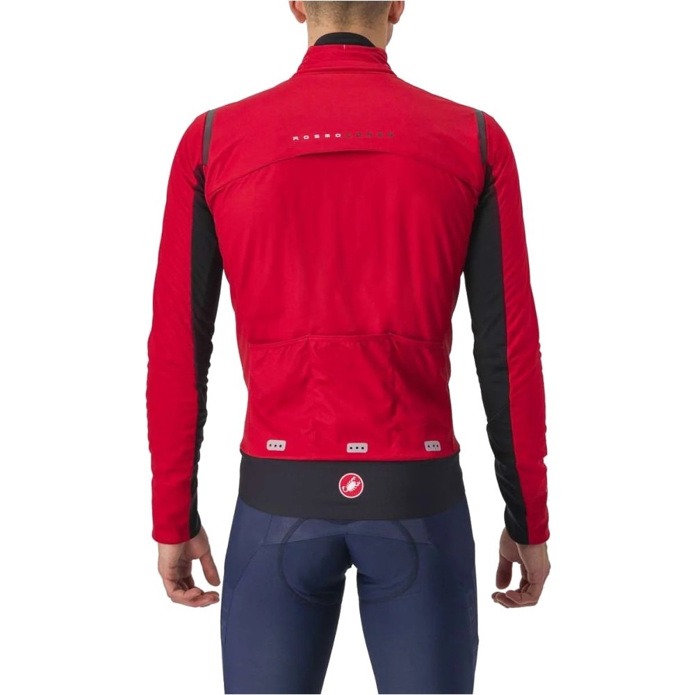 Kurtka rowerowa Castelli Alpha Doppio RoS czerwona - L - Rowertour.com